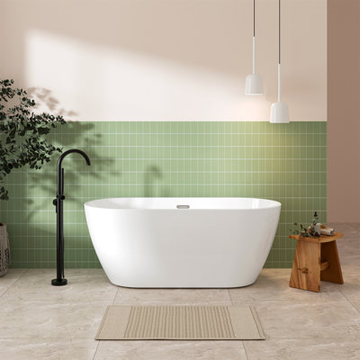 59'' x 28.5'' Freestanding Acrylic Bathtub