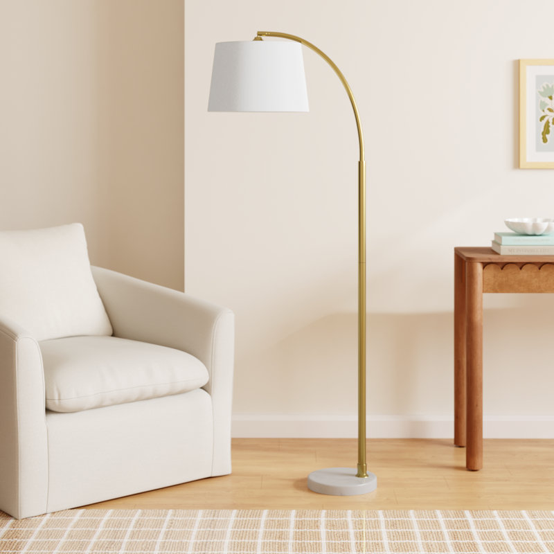 Mendy 64.5'' Gold Arched Floor Lamp