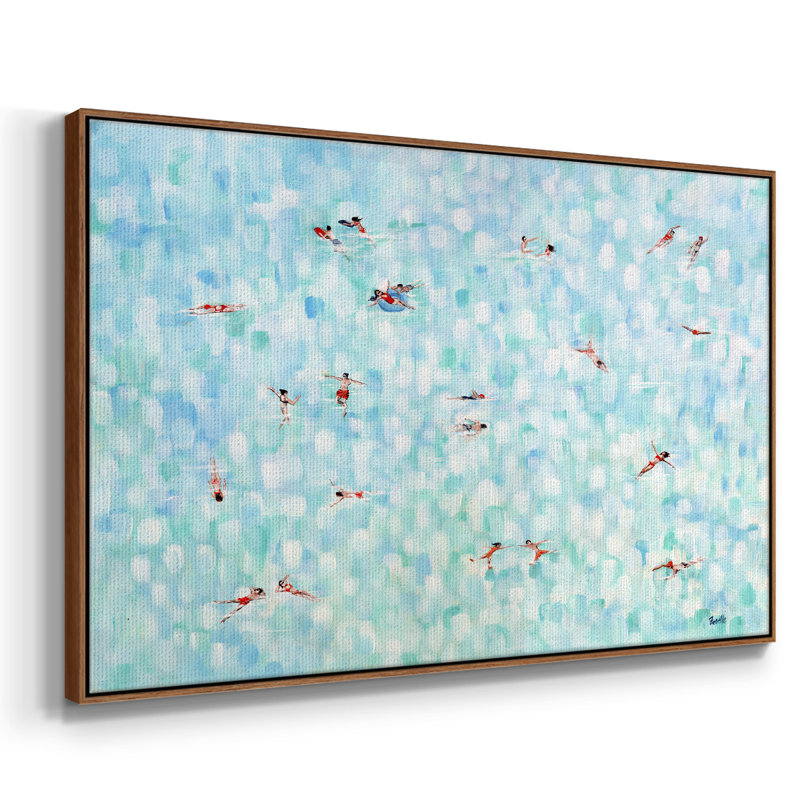 Endless Horizons - peinture sur toile tendue, H 37 po x l 25 po x P 2 po, Toile avec cadre noyer