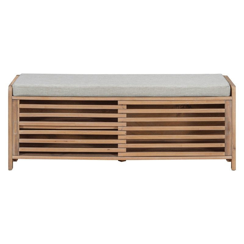 Banc de rangement Toza, Blanchies