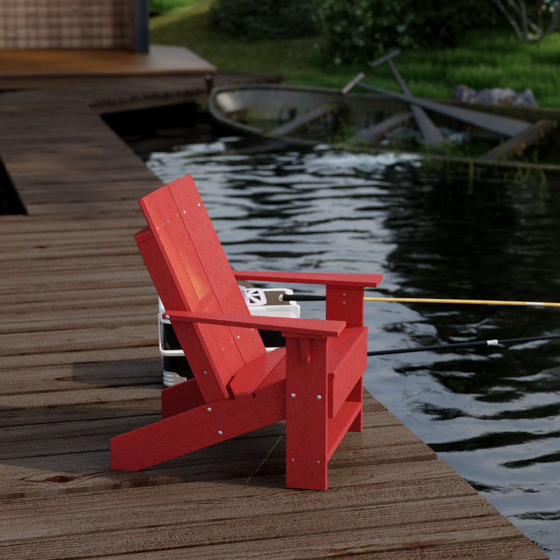 Chaise Adirondack contemporaine, Rouge cardinal