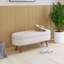43,5 po Repose-pieds rectangulaire avec rangement beige