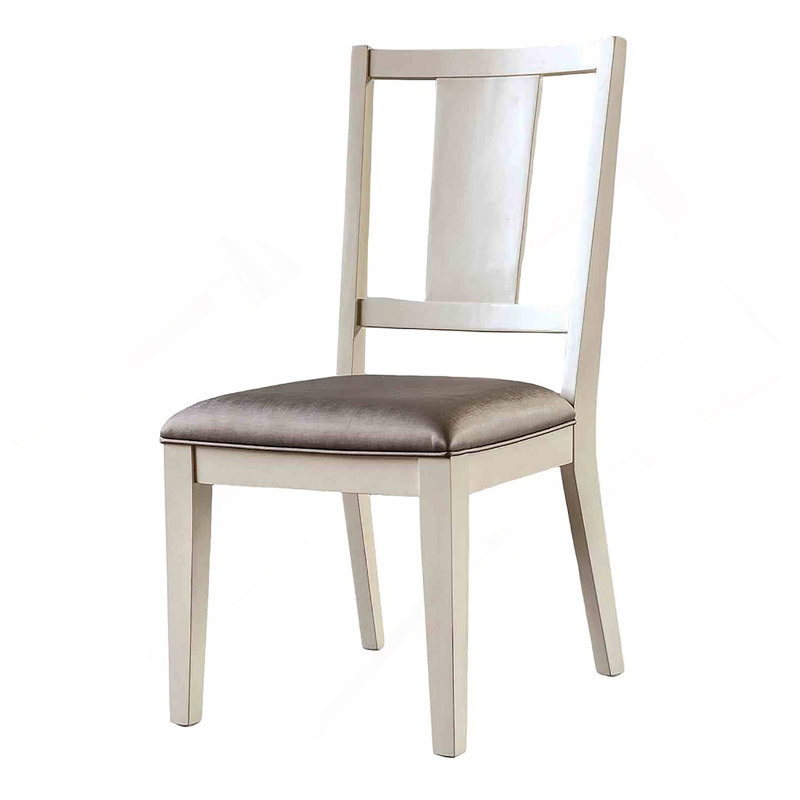 Chaise de salle à manger 2 pièces, Brun, Beige