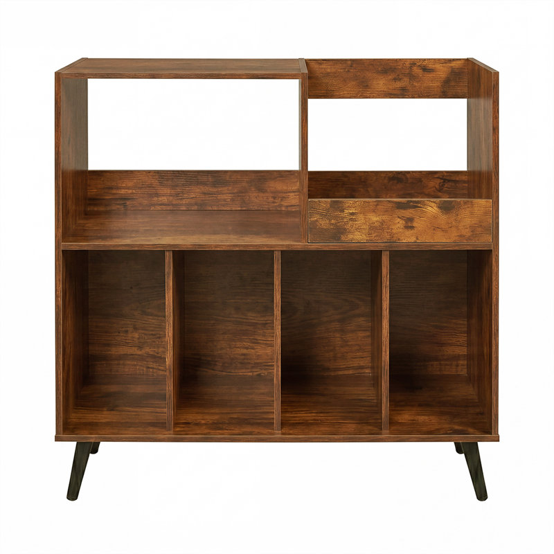 82.6 cm H Media Shelves, Brown