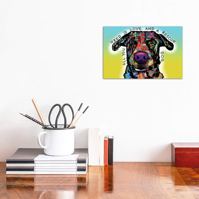 Love and Rescue 1 Piece Wrapped Canvas Wall Art