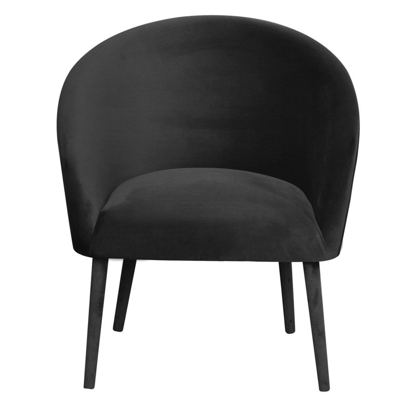 Upholstered Barrel Chair, Gray