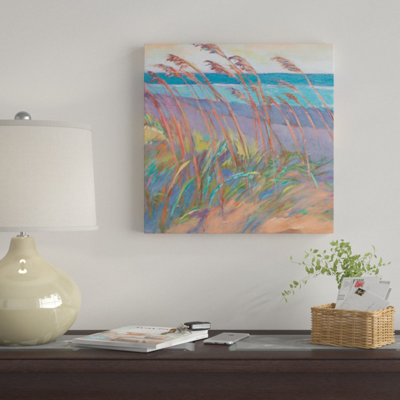 «Dunes at Dusk I», reproduction d'aquarelle sur toile, H 26 po x l 26 po x P 1,5 po, Toile tendue, Pas de tapis