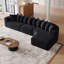 Ensemble de canapé modulaire recouvert de tissu en chenille de 131,1 pouces, canapé courbé en forme de nuage de style moderne, comprend 10 coussins, canapé d'angle en tissu, canapé modulaire en L (méridienne droite)-1621525231