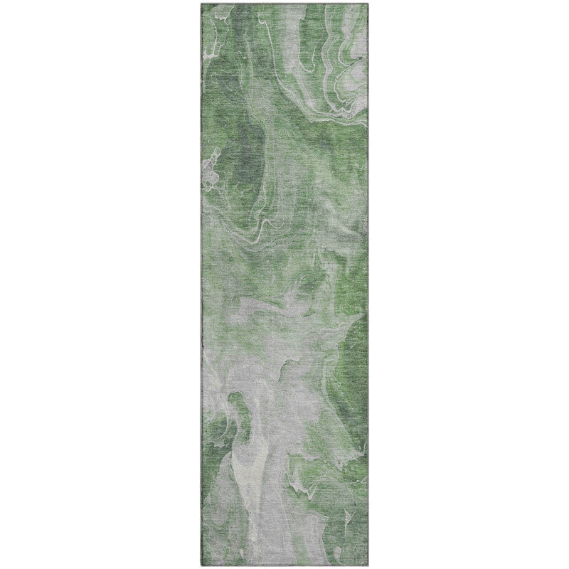 Premium Machine Washable Mehara AMF1687 Abstract Rug, Runner 2'3" x 7'6"