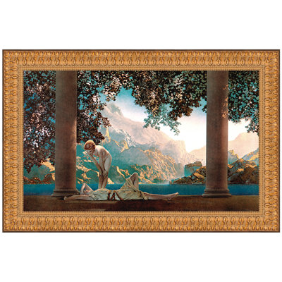 «Day Break, 1922» par Maxfield Parrish, reproduction d'art encadrée