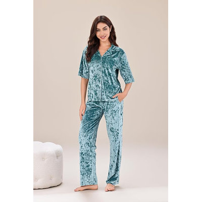 Boukra Polyester Blend Sateen Ankle Bathrobe