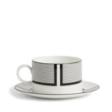 Vera Wang Luxe Graphite 7.9floz Teacup & Saucer