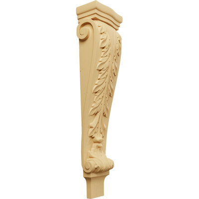 Support en bois / corbeau H 27,5 po x l 6,75 po x P 4,25 po