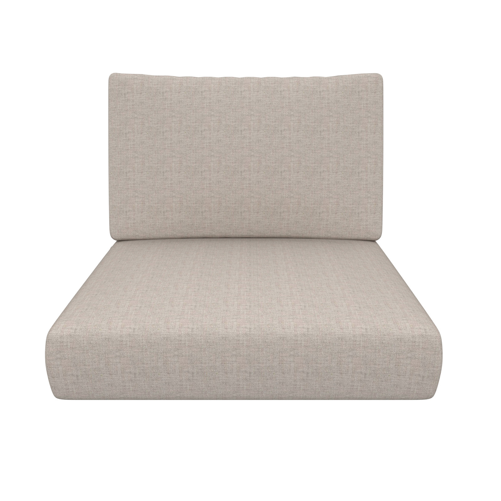 Amala Sunbrella® Seat and Back Cushion, Sunbrella® Cast Silver, 28.5" W x 28.5" D