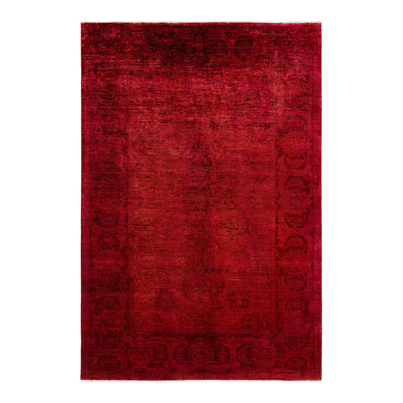Overyed One-of-a-Kind Rectangle 6'1" X 8'7" Hand Knotted Area Rug