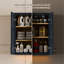 Armoire murale 24 po en bois massif bleu marine avec 2 tablettes réglables prêtes à assembler pour la cuisine, la salle de bain, la buanderie et le garage (l 24 po x P 12 po x H 36 po)-129601759-129601763