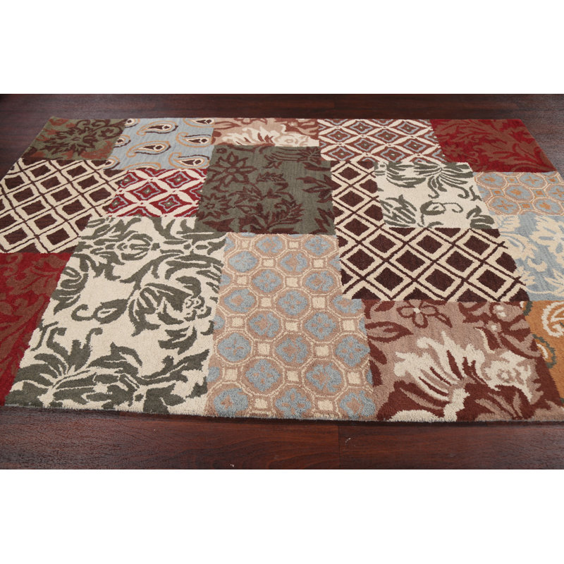 Aggelos Wool Patchwork Indoor Rug