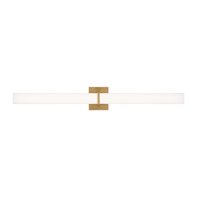 Milan 1 - Light LED Bath Bar, Natural Brass