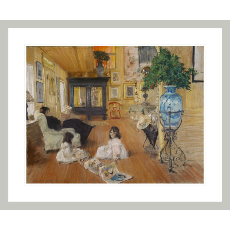 «Hall at Shinnecock» par William Merritt Chase, impression giclée encadrée, 23.5" H x 28.47" W