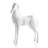  Zigler 13"  Tall Faceted Decorative White Horse Sculpture-1110531717