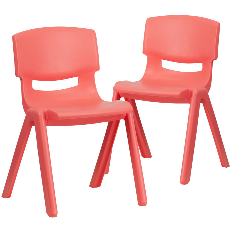 Chaise de classe Goddard, Rouge, 14", Rouge