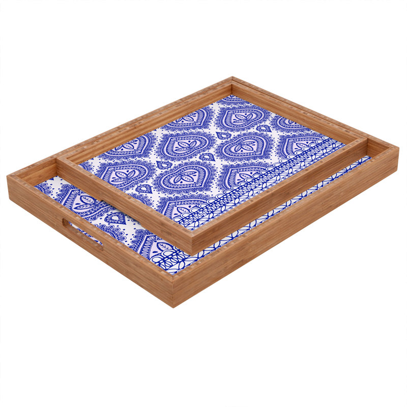 Giffin Wood Tray, 1.75" H x 18" W x 14" D