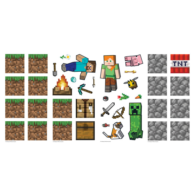 Adhésifs décoratifs Minecraft Blocks