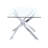 Virelli Cross-Base Glass Dining Table-286751196-321727479