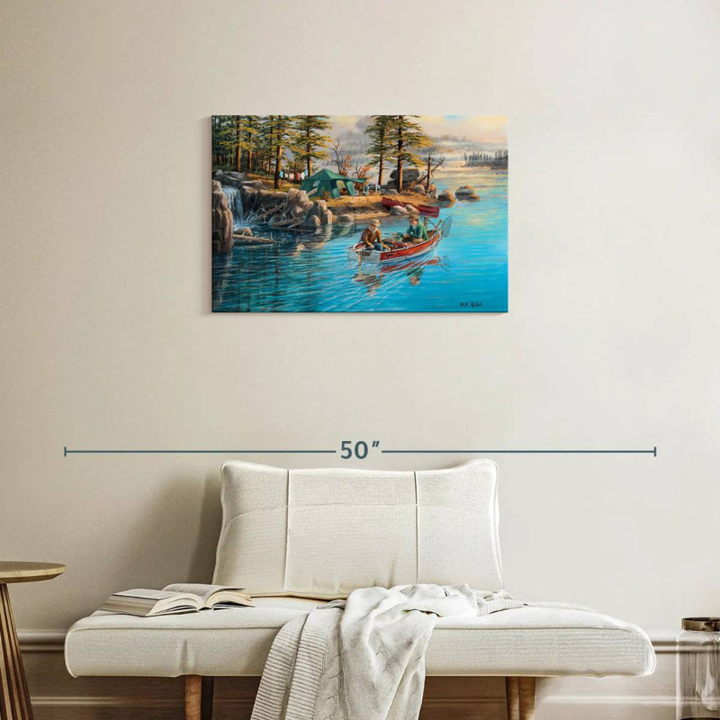 Senne Fishing Camp, 20" H x 30" W