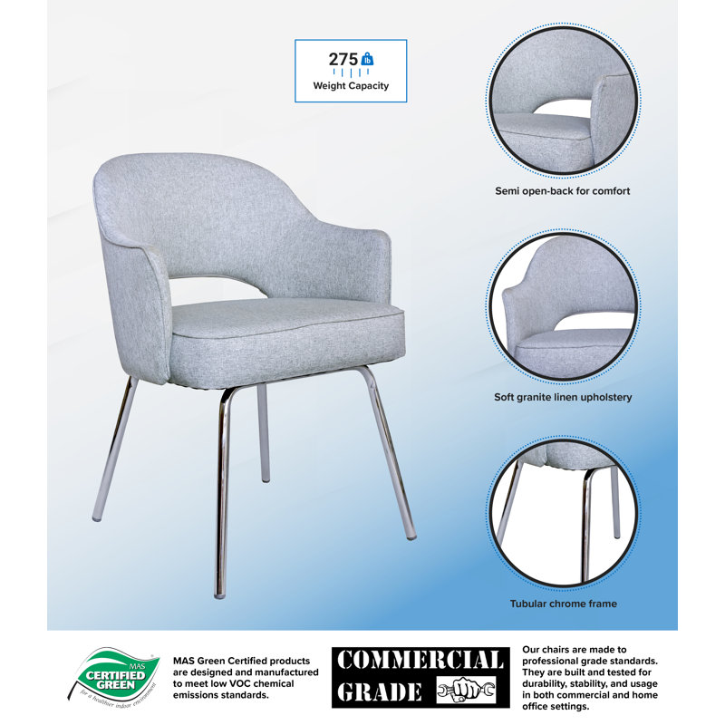 Abbas Upholstered Dining or Reception Chair
