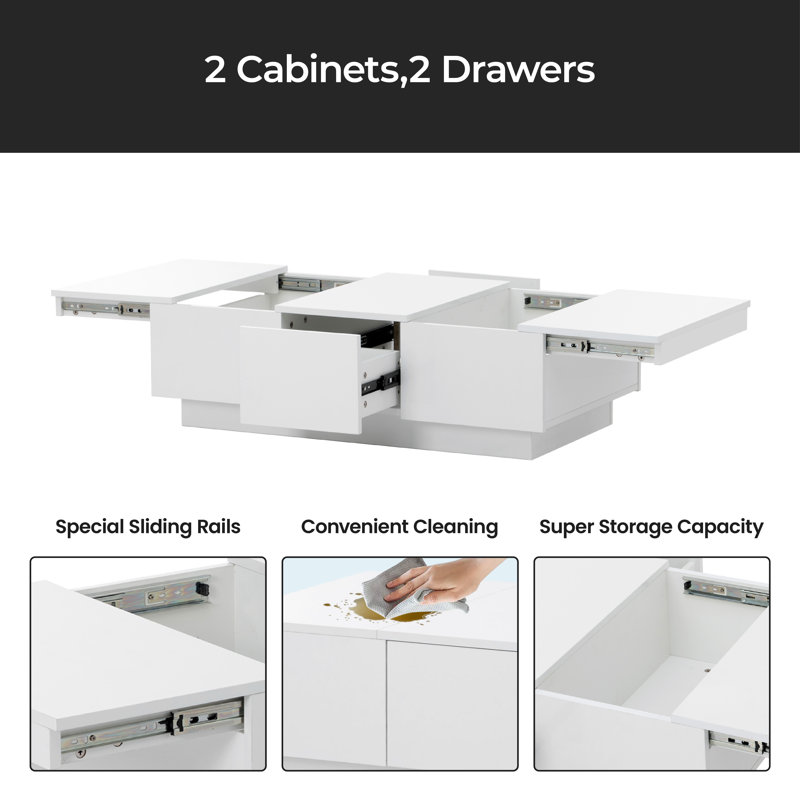 Table basse Candide, Blanc