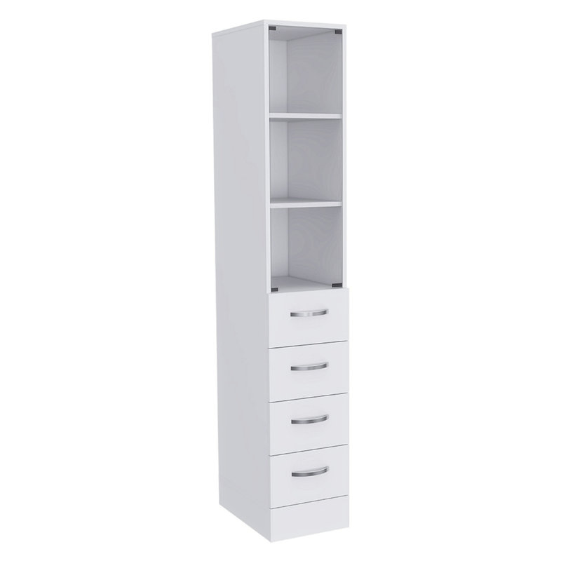 Armoire mince avec trois tablettes Rendy