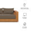 Causeuse d'extérieur en bois d'acacia Tahoe