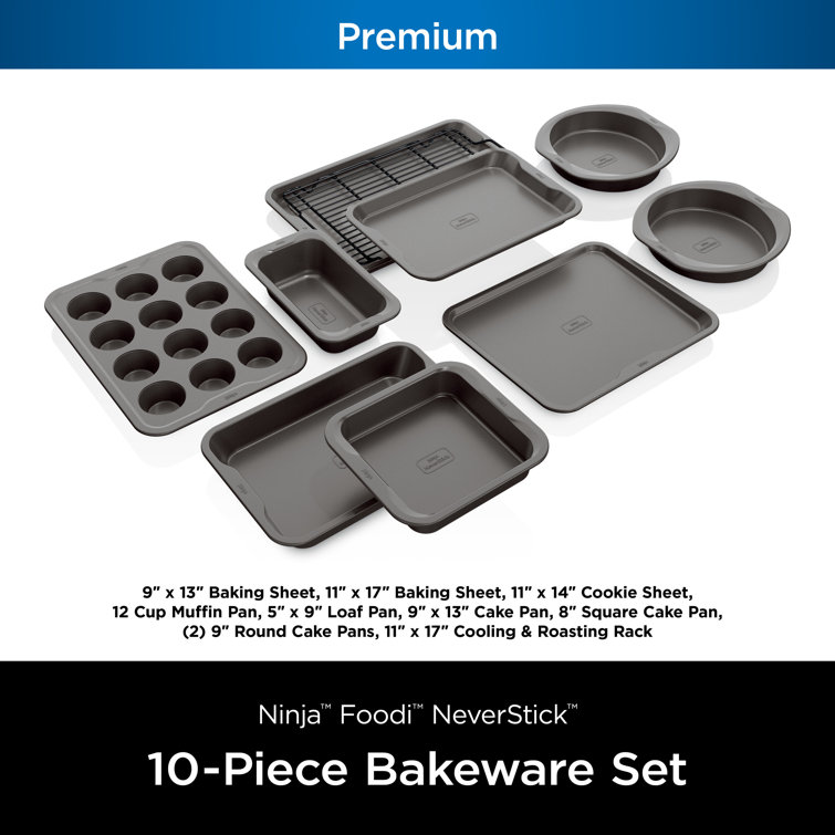 Ninja Foodi NeverStick Premium 10-Piece Bakeware Set B39010