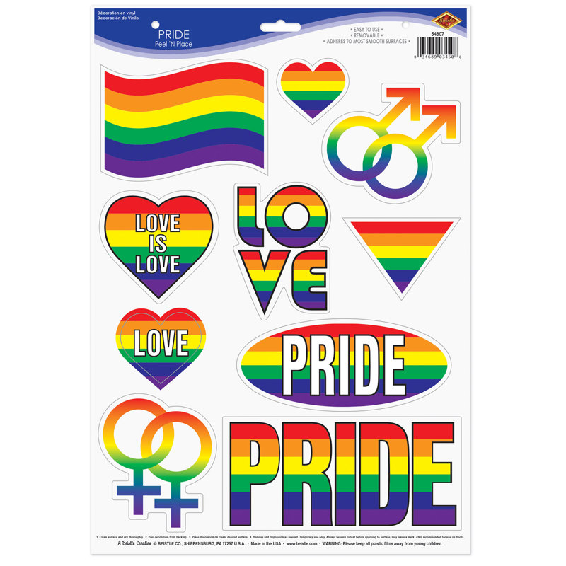 Pride Peel 'N Place - 12 po x 17 po Sh - paquet de 12
