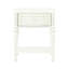 Design transitionnel - table de chevet colorée, 1 tiroir de rangement, miroir biseauté à bord biseauté, miroir ovale avec base, limite de poids de 40 lb avec une limite de suspension simple, largeur de produit de 23 po, 16