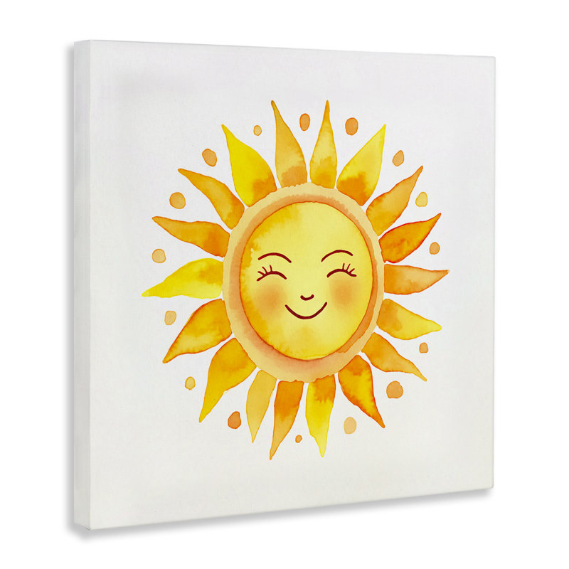 «Happy Sun Boho Rays», art mural sur toile par Andrea Haase, H 30 po x l 30 po