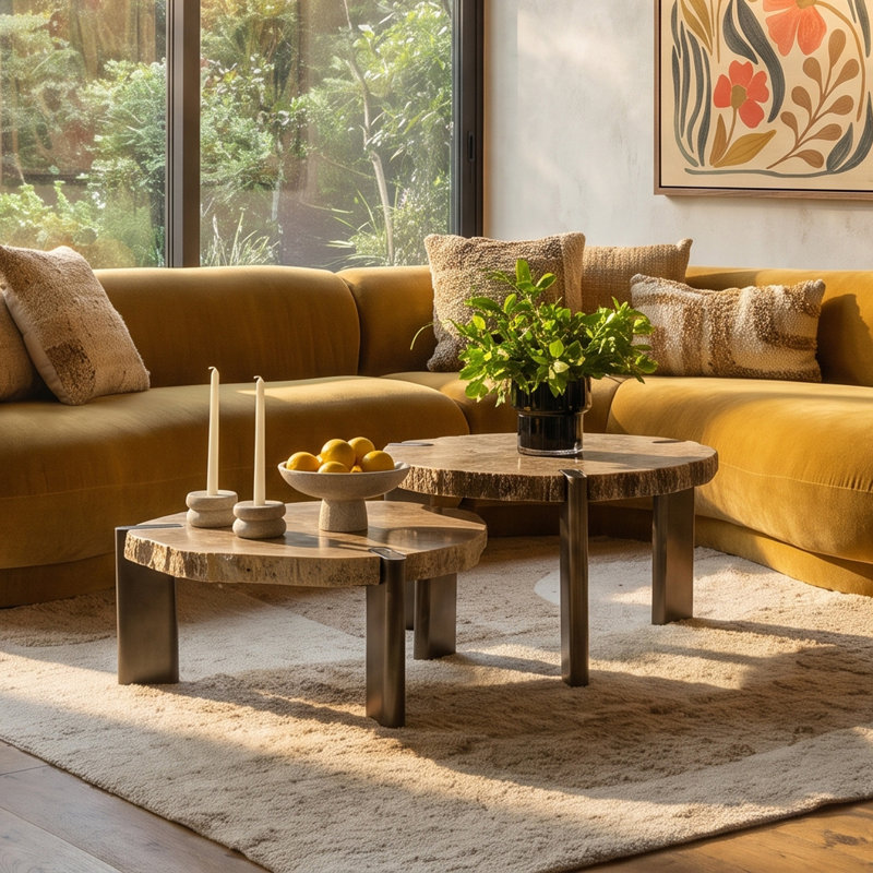Sampson Coffee Table Light Natural, 11.81" H x 26.5" W x 29.5" D