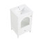 Ensemble de meuble-lavabo compact compact blanc
