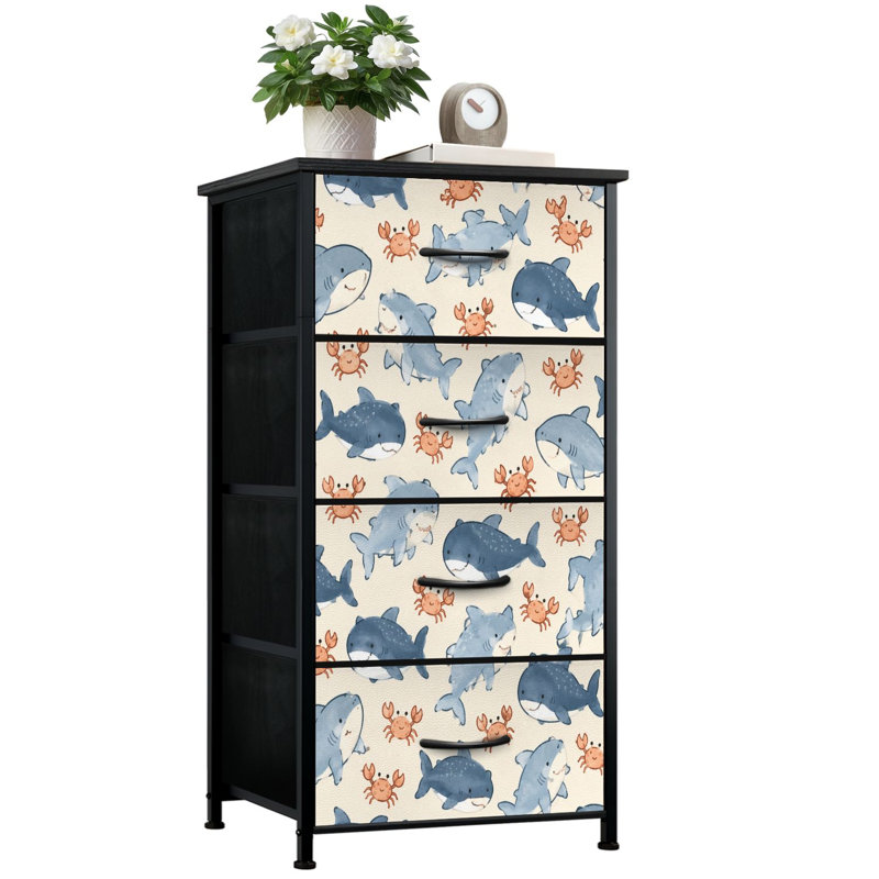Commode de rangement verticale 4 tiroirs