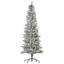 Arbre de Noël artificiel pin illuminé enneigé 6 pi avec branches réalistes et 394 pointes
