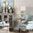 33" Resin Table Lamp With Cream Shade