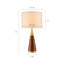 Lampe de table triangulaire