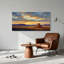 «Red Rock Formation In Golden Desert», art mural sur toile-133440354