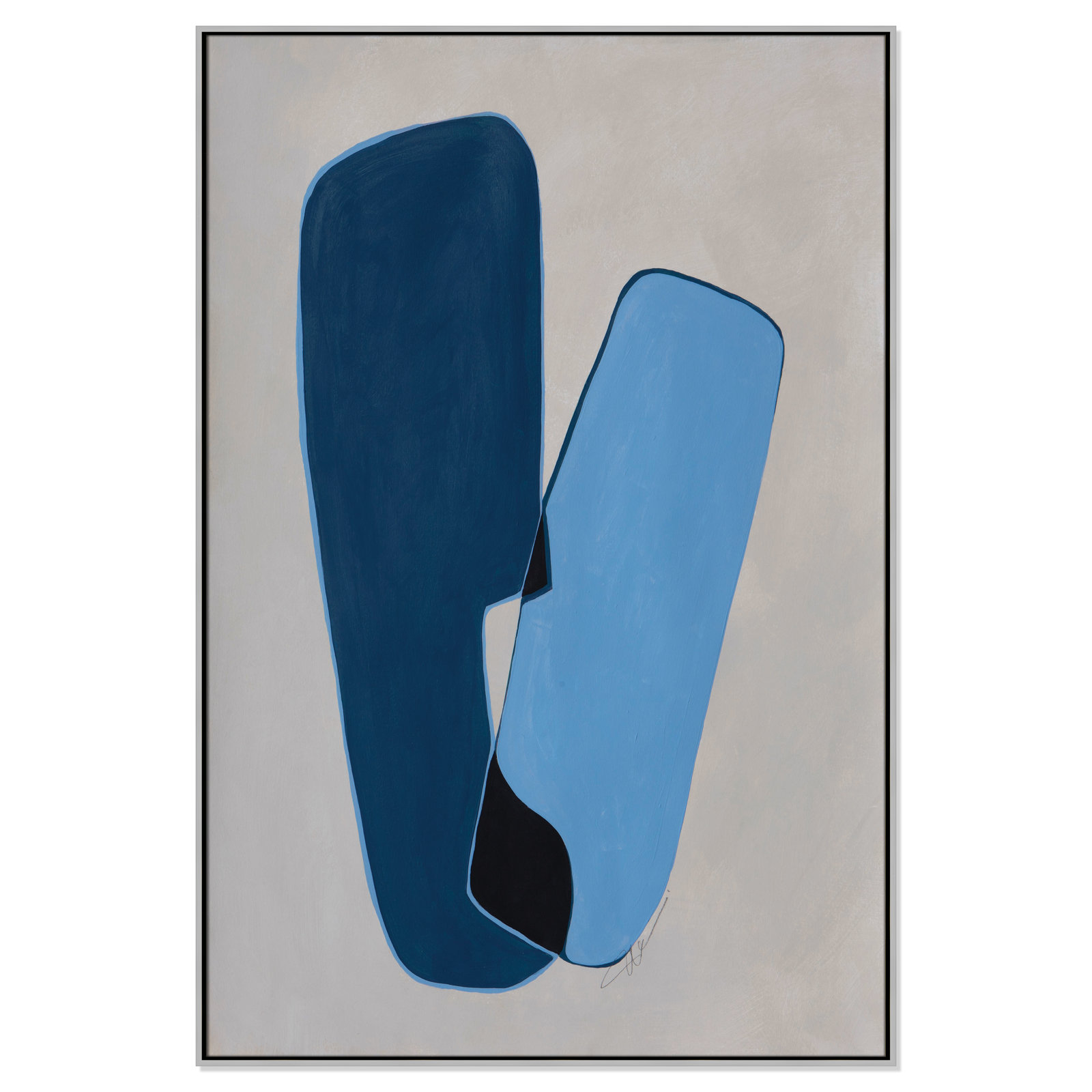 In Unity Collection "In Unity II" Print, 61.5" H x 41.5" W x 2" D, Silver Framed