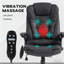 Fauteuil de direction haut dossier avec dossier inclinable, accoudoirs rembourrés et télécommande-253229748-253229750