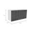 Armoire murale rectangulaire 2 portes-1799235552