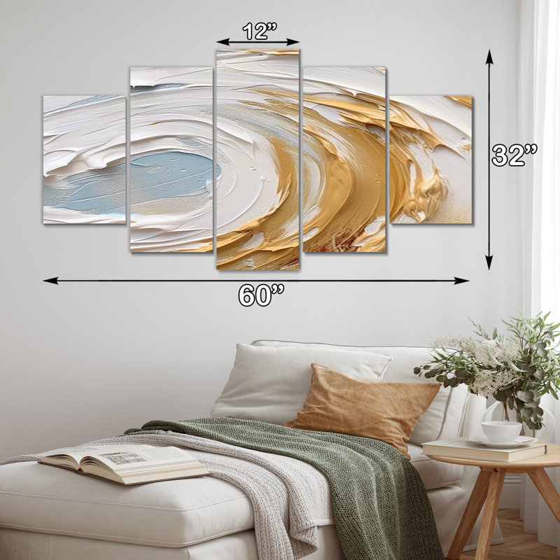 Bill - Abstract Spirals Canvas Print - 5 Panels