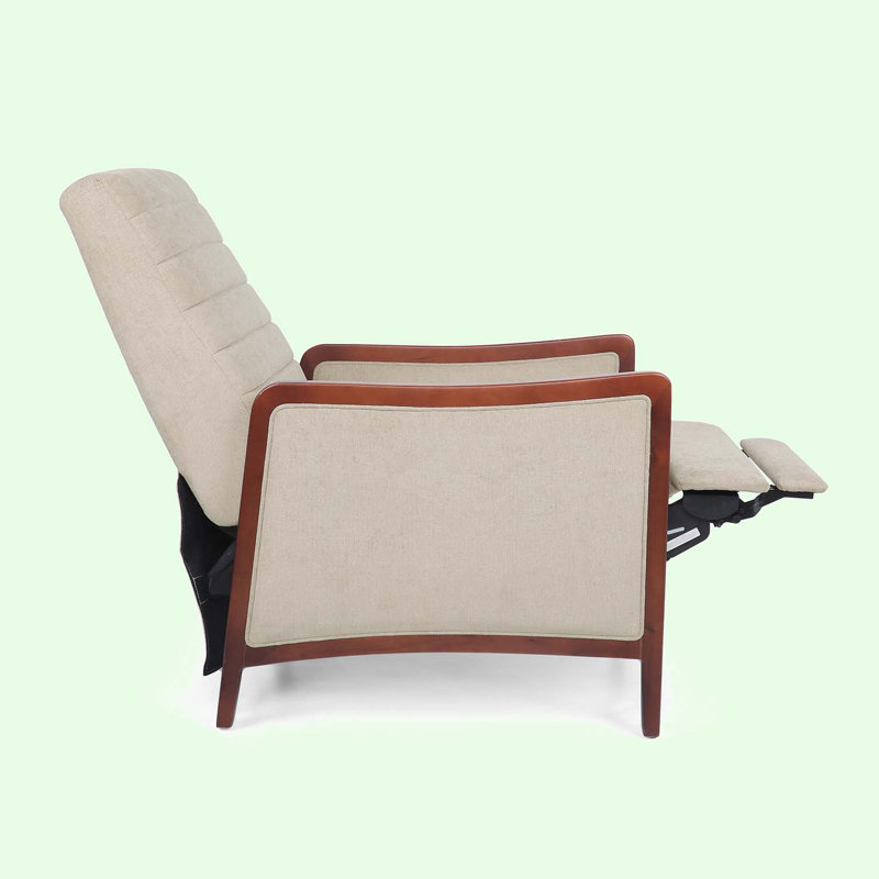 Méridienne de 26,25 po Zeniyah, Tissu beige