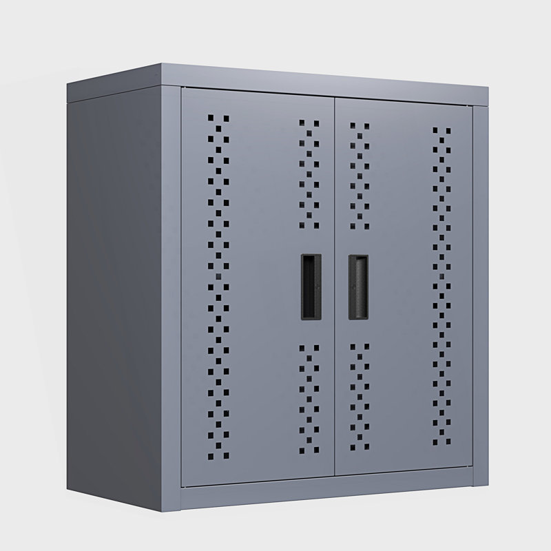 Armoire de rangement murale en métal avec porte